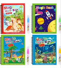 Magic Water Coloring Book for Kids | Reusable Water Painting Book with Magic Pen