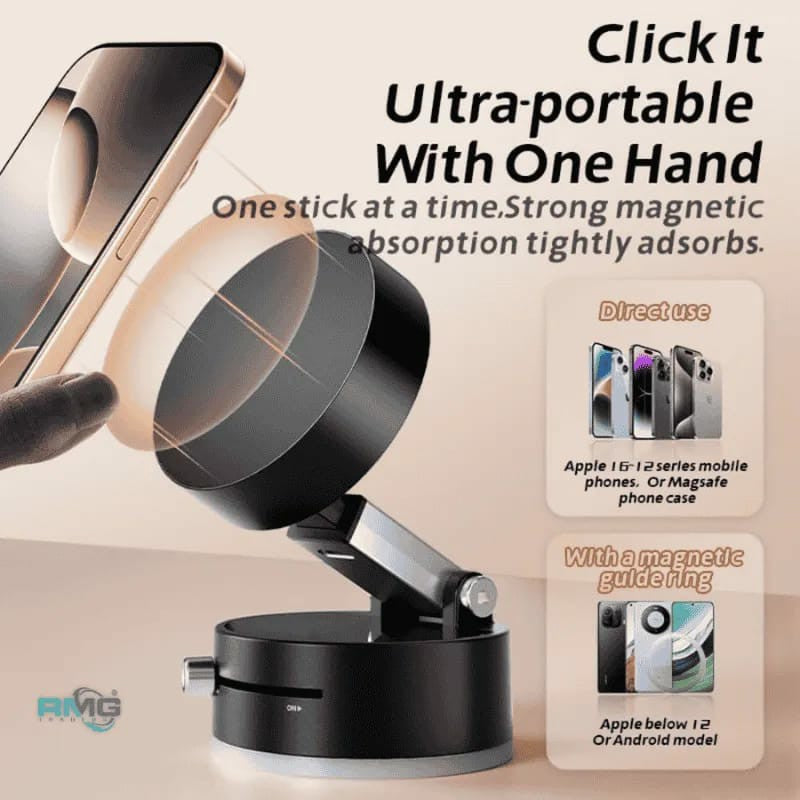 Magnetic Suction Phone Holder | Foldable 360° Adjustable Phone Mount