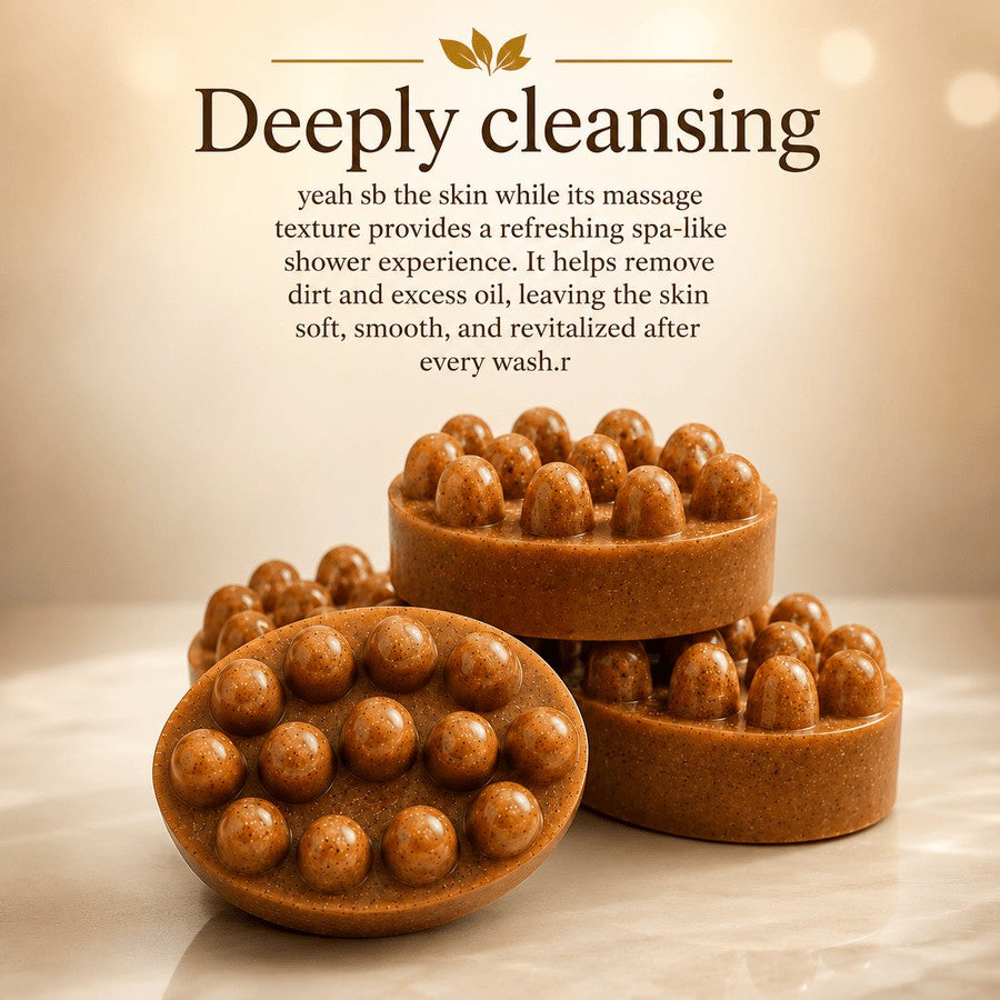 Instant Glow Massage Shower Soap | Deep Cleansing Body Soap for Soft & Smooth Skin