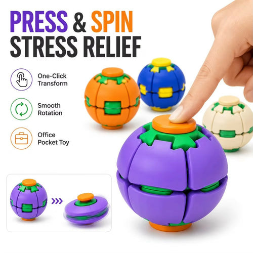 3D Printed Fidget Spinner Ball | Stress Relief Desk Toy