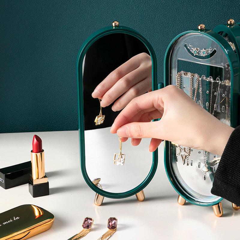 Folding Screen Jewelry Box – Stylish, Space-Saving & Elegant! 💎📿