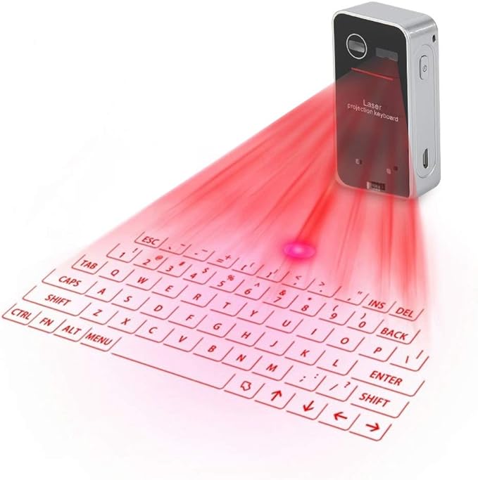 Laser Projection Keyboard – Portable, Wireless & Futuristic! 🖥️🔴