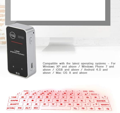 Laser Projection Keyboard – Portable, Wireless & Futuristic! 🖥️🔴