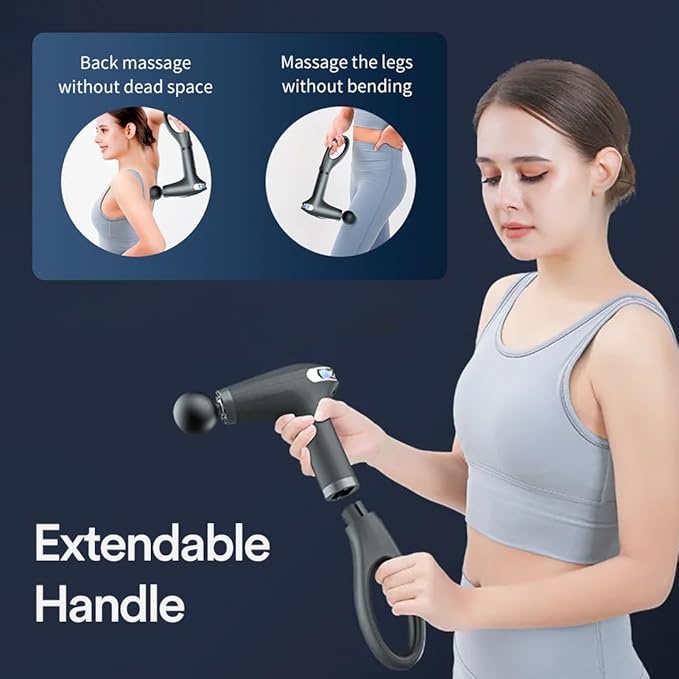 HandEase Pro Massager Gun 💆‍♀️💪 Deep Tissue Relief Anywhere, Anytime.