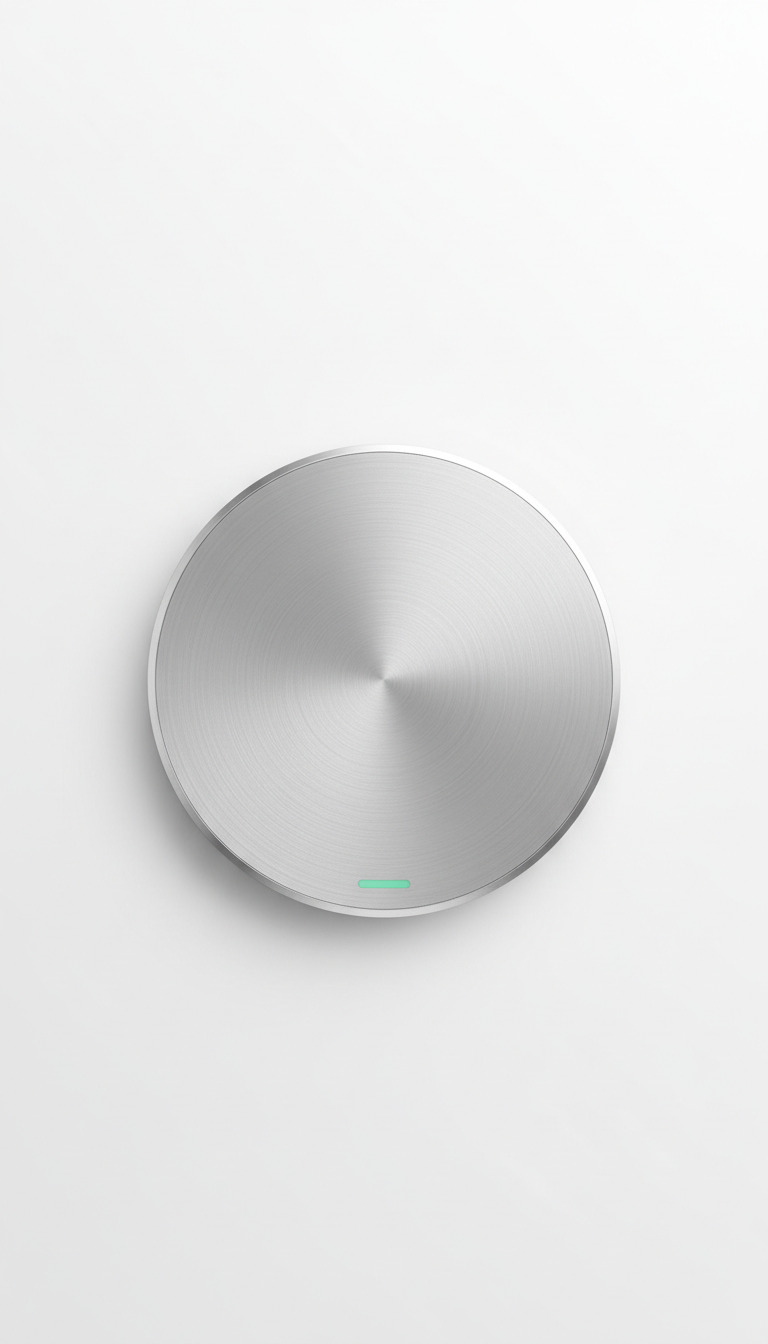 Wireless Charging Pad Brushed Metal Finish