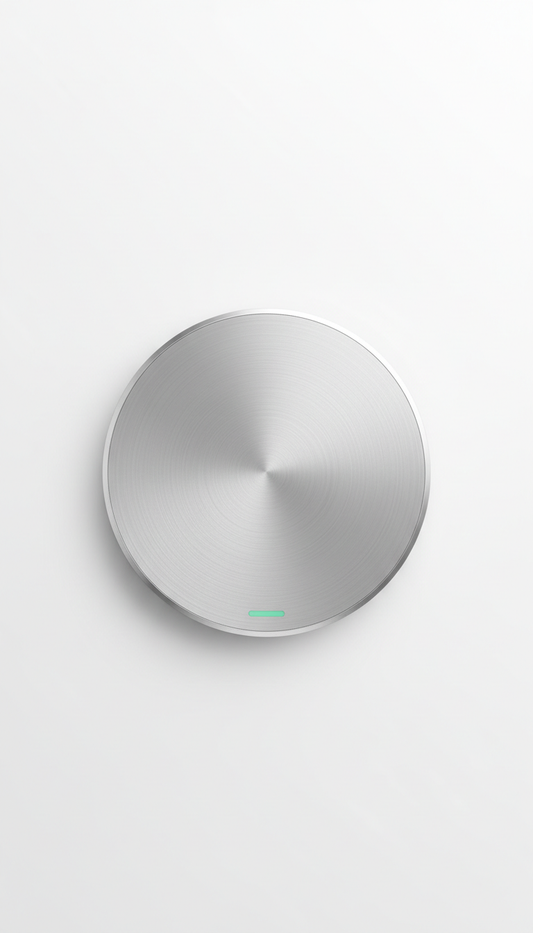 Wireless Charging Pad Brushed Metal Finish