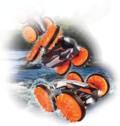 Waterproof RC Stunt Car - 360° Rotating Action & All-Terrain Mastery!