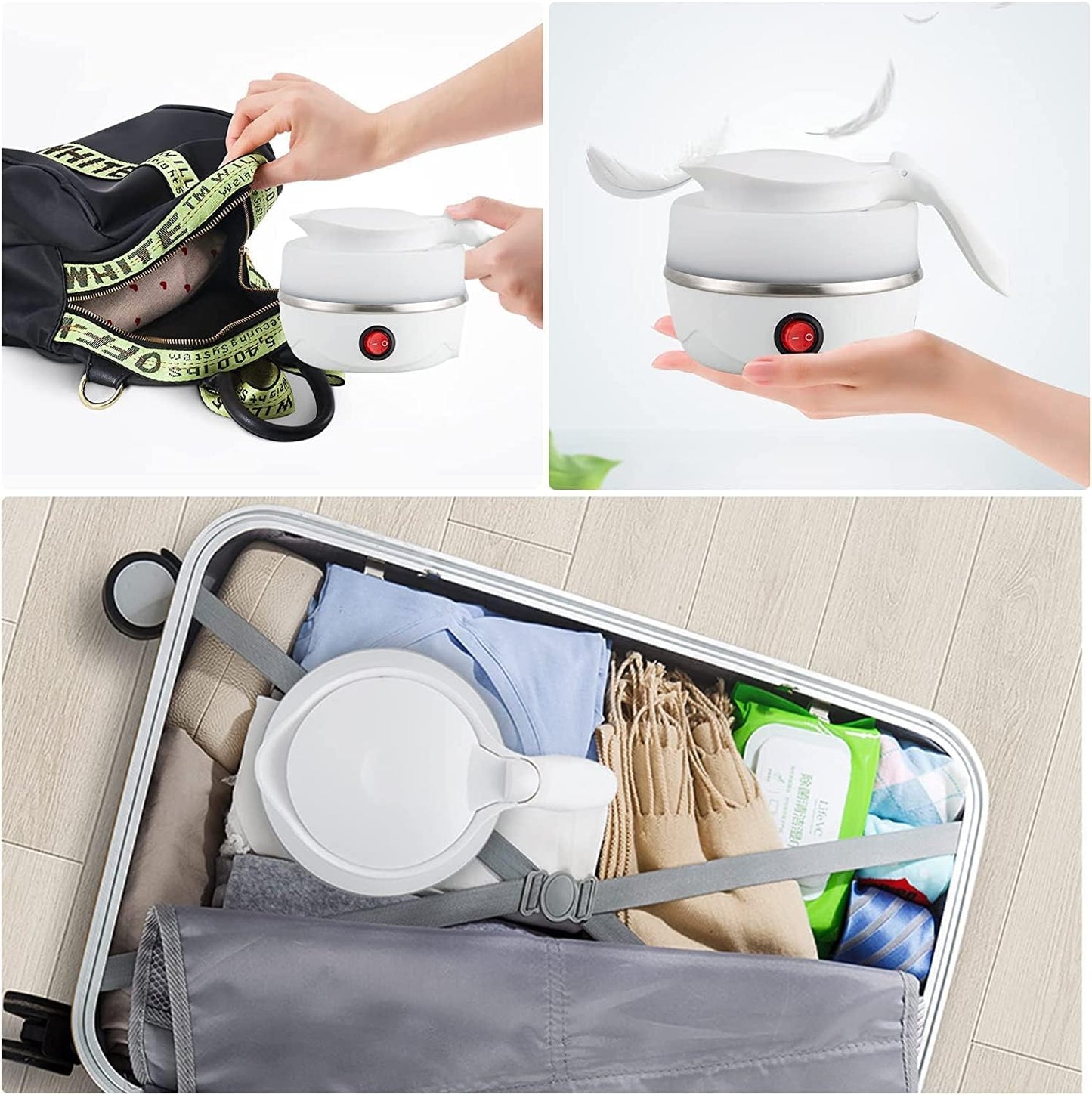 Portable Electric Kettle – Foldable & Travel-Friendly! 🌟