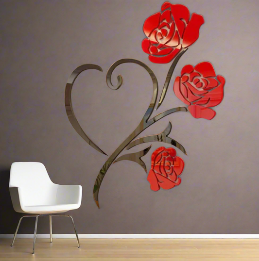 Rose Flower Wall Art 🌹✨