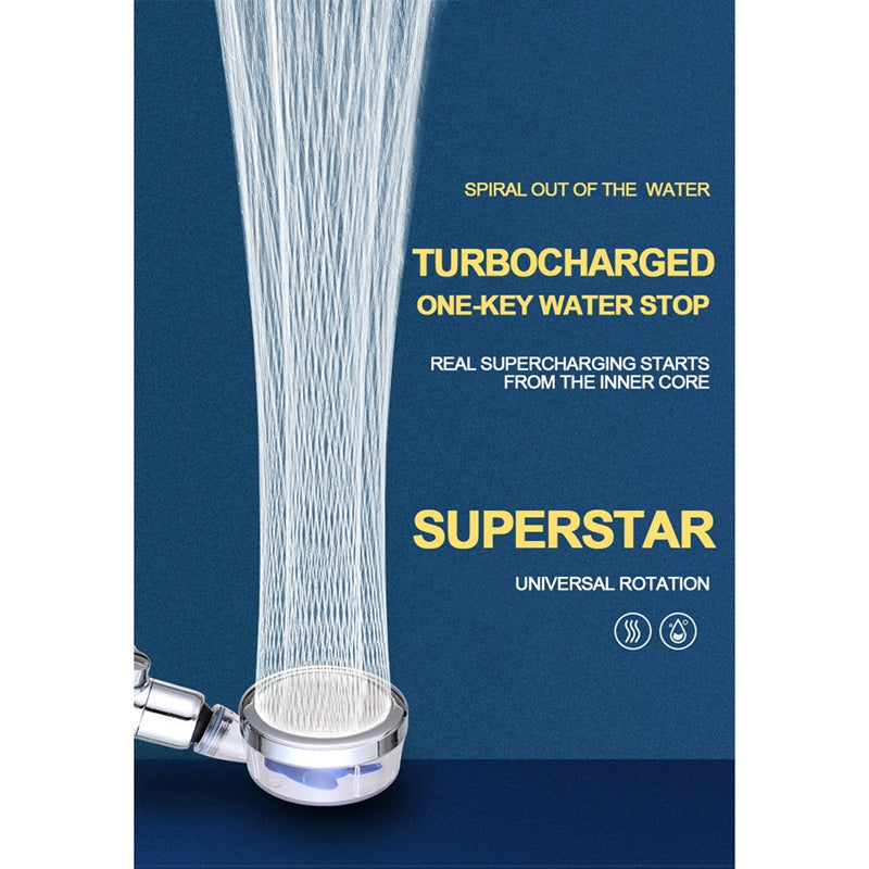 TurboSpa High-Pressure Shower Head – Powerful Water Flow & Filters