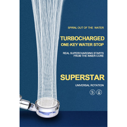 TurboSpa High-Pressure Shower Head – Powerful Water Flow & Filters